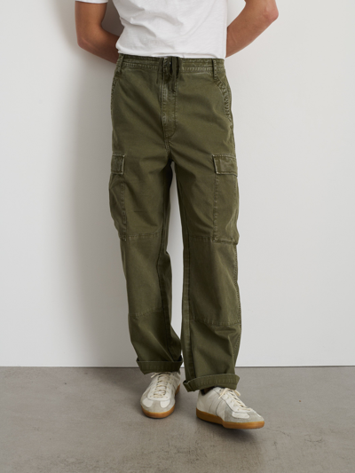 Alex Mill Pull On Cargo Pant In Canvas In Field Olive