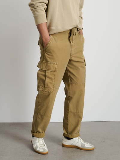 Shop Alex Mill Garment Dyed Cargo Pant In Canvas In Khaki