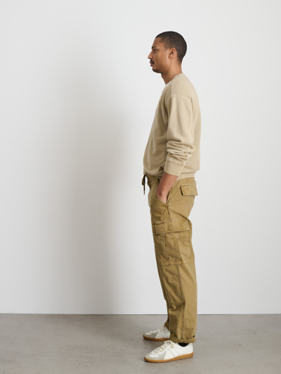 Shop Alex Mill Garment Dyed Cargo Pant In Canvas In Khaki