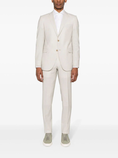 Shop Emporio Armani Suit In White