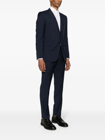 Shop Emporio Armani Suit In Blue