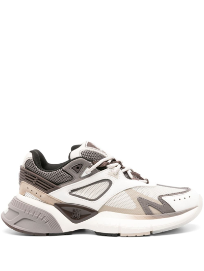 Shop Amiri Grey Ma-runner Panelled Sneakers In Neutrals
