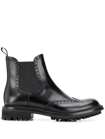 Shop Church's Black Aura 2 Rois Leather Ankle Boots