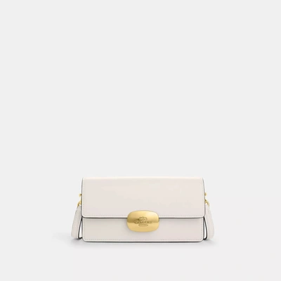 Shop Coach Outlet Eliza Small Flap Crossbody In White