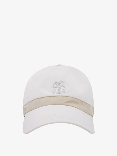 Shop Brunello Cucinelli Hat In White