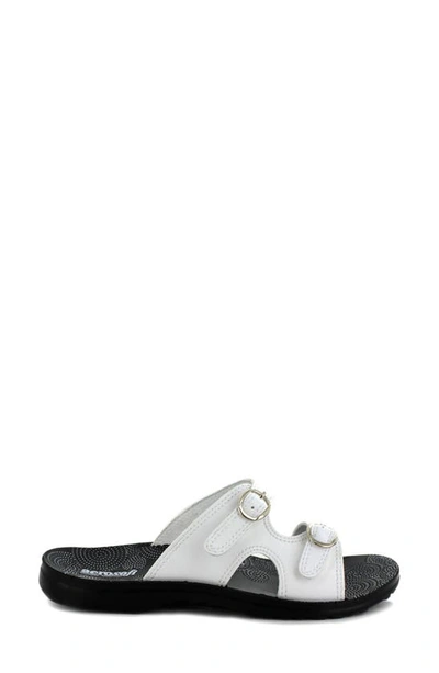 Shop Aerosoft Zeph Dual Strap Slide Sandal In White