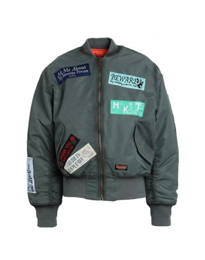 Shop Market Margins Flight Jacket Man Jacket Military Green Size Xl Nylon