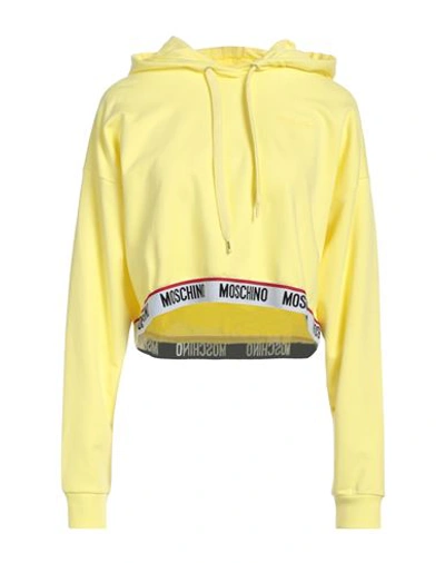 Shop Moschino Woman Undershirt Yellow Size L Cotton, Elastane
