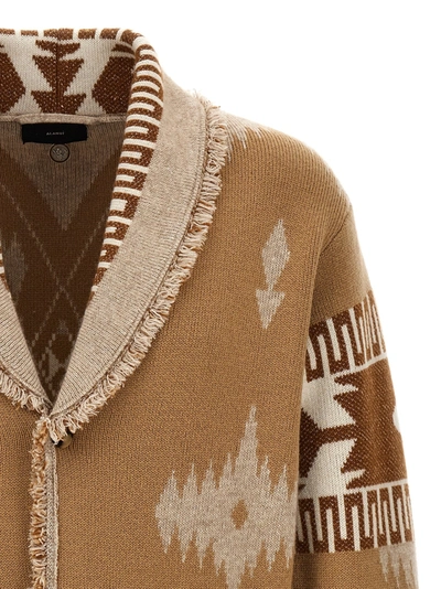 Shop Alanui Icon Sweater, Cardigans Beige