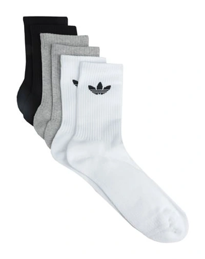 Shop Adidas Originals Tre Crw Sck 6pp Socks & Hosiery Black Size Xl Cotton, Recycled Polyester, Elastane,