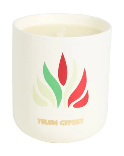 Shop Assouline Tulum Gypset Travel Candle Candle Green Size - Paraffin Wax, Natural Wax, Ceramic, Soy Fib