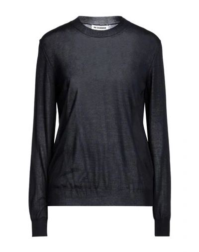 Shop Jil Sander Woman Sweater Midnight Blue Size 6 Cashmere