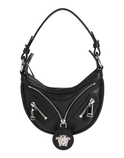 Shop Versace Woman Handbag Black Size - Calfskin