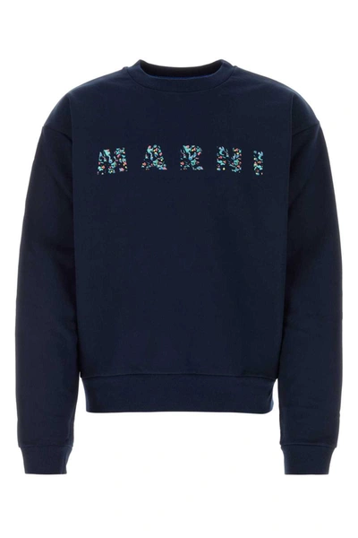 Shop Marni Sweatshirts In Blue