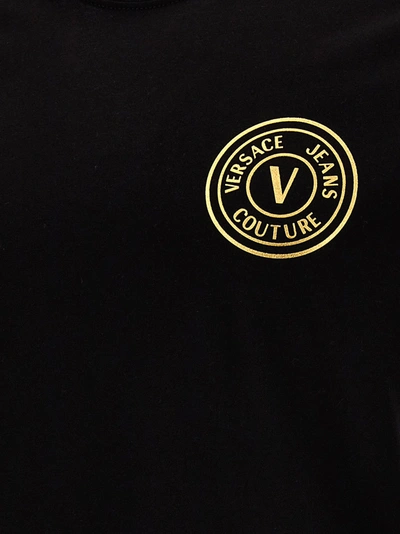 Shop Versace Jeans Couture Logo T-shirt Black