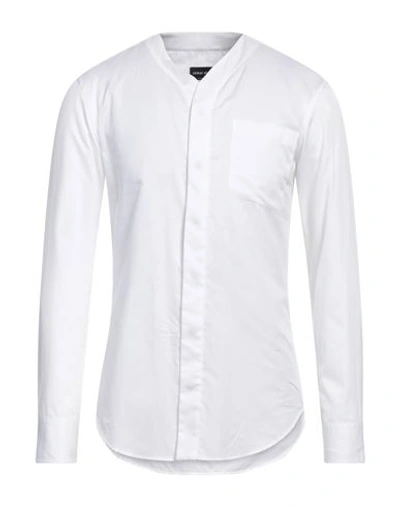 Shop Giorgio Armani Man Shirt White Size 15 ¾ Cotton