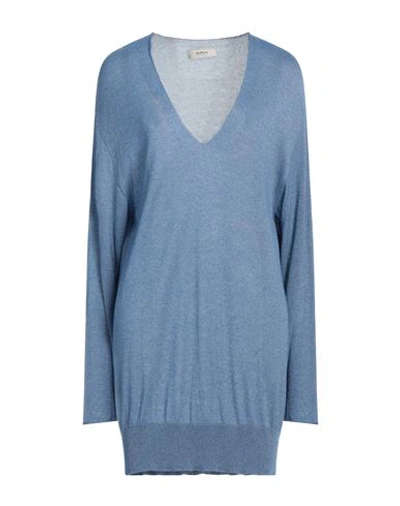 Shop Alpha Studio Woman Sweater Light Blue Size Onesize Viscose, Polyamide