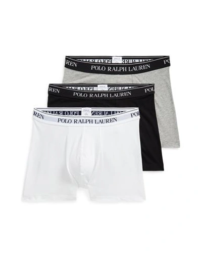 Shop Polo Ralph Lauren Stretch Cotton Boxer Brief 3-pack Man Boxer Grey Size L Cotton, Elastane