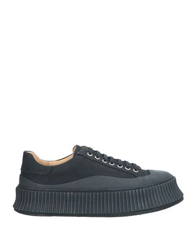Shop Jil Sander Woman Sneakers Black Size 6 Textile Fibers