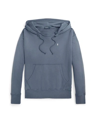 Shop Polo Ralph Lauren Woman Sweatshirt Slate Blue Size L Cotton