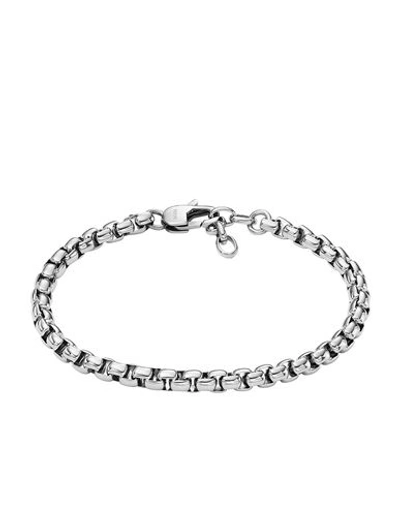 Shop Fossil Bracelet Silver Size - Stainless Steel