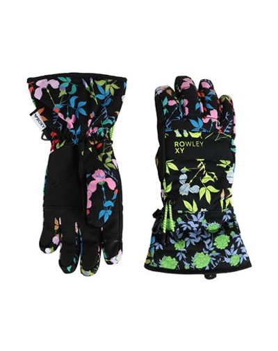 Shop Roxy Rx Guanto  X Rowley Gore Tex Gloves Woman Gloves Black Size L Polyester