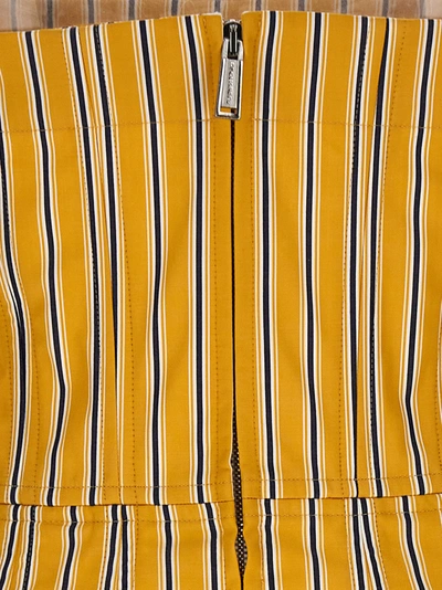 Shop Dsquared2 Striped Corset Dress Dresses Multicolor