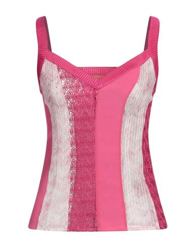 Missoni Silk-blend Tank Top In Red