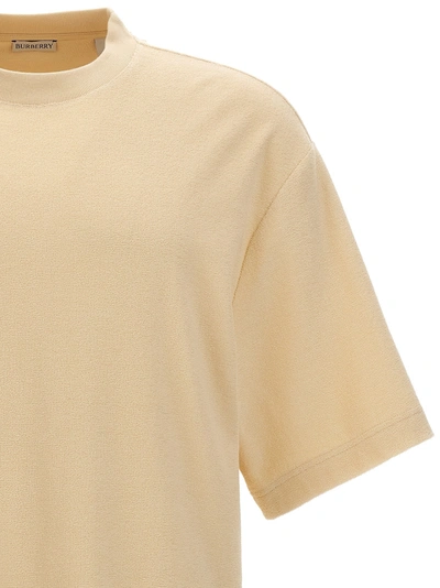 Shop Burberry Terry Cotton T-shirt Sweater, Cardigans Beige