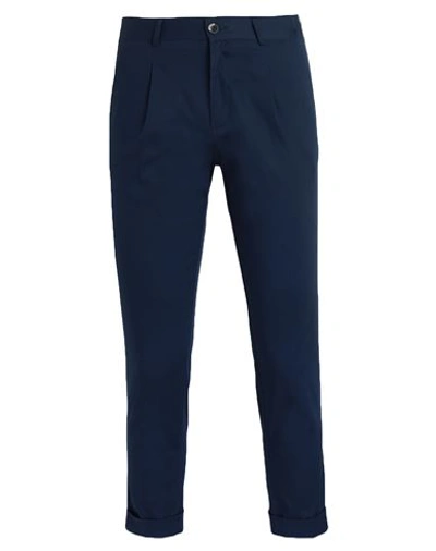 Shop Over-d Over/d Man Pants Navy Blue Size 28 Cotton, Elastane