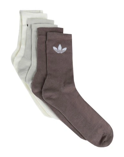 Shop Adidas Originals Tre Crw Sck 6pp Socks & Hosiery White Size Xl Cotton, Recycled Polyester, Elastane,