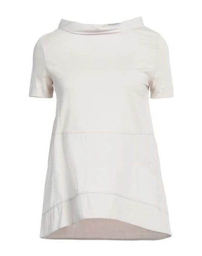 Shop Alpha Studio Woman T-shirt Beige Size 2 Cotton, Elastane