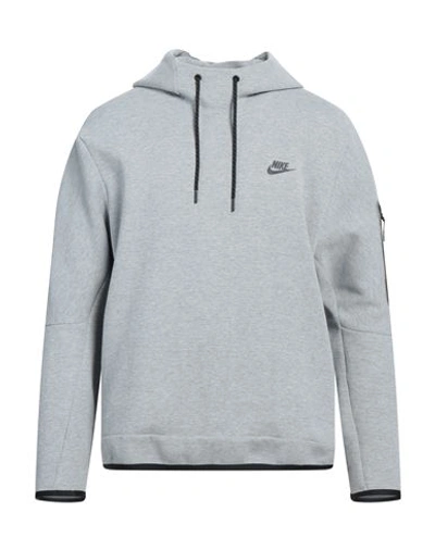 Shop Nike Man Sweatshirt Light Grey Size Xl Cotton, Polyester