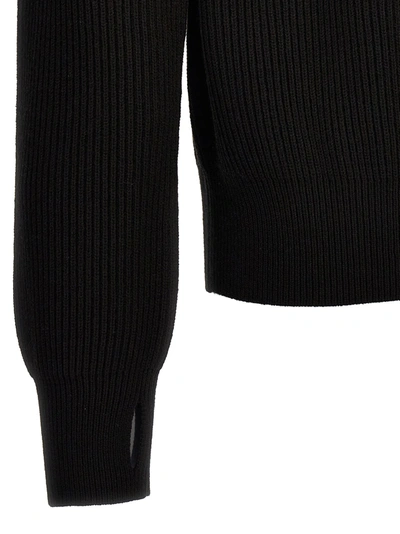 Shop Burberry Zip Detail Sweater Sweater, Cardigans Black