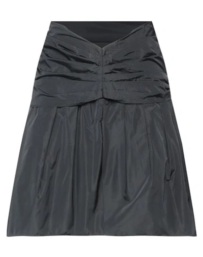 Shop Alberta Ferretti Woman Mini Skirt Black Size 6 Polyester, Silk