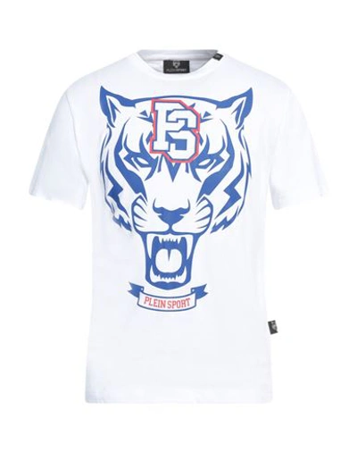 Shop Plein Sport Man T-shirt White Size Xxl Cotton