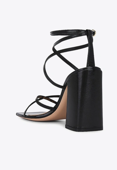 Gianvito Rossi Black Leather Heeled Sandals In Black