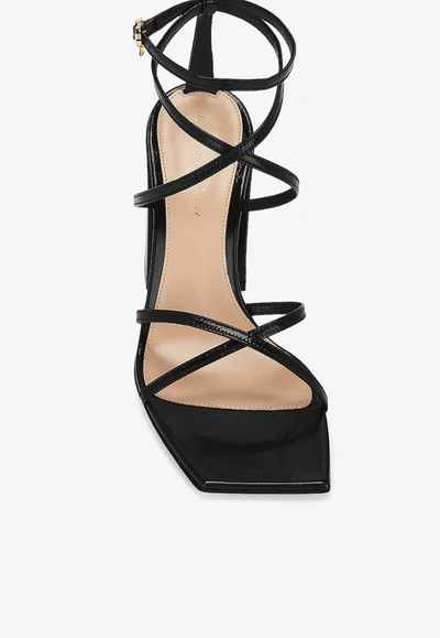 Gianvito Rossi Black Leather Heeled Sandals In Black