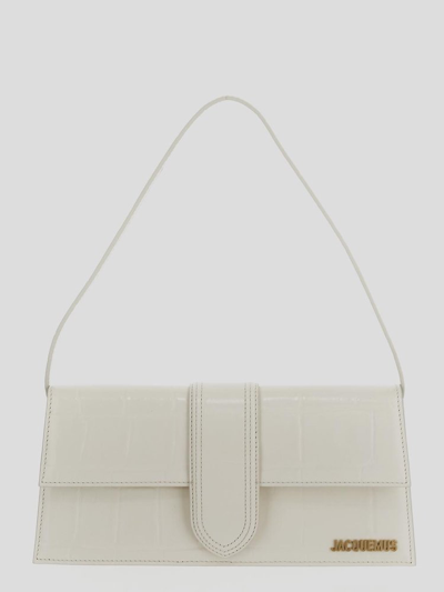 Shop Jacquemus Long Flap Bag In White