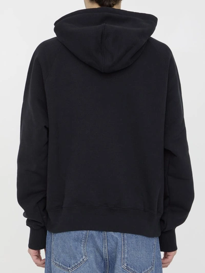 Shop Ami Alexandre Mattiussi Ami De Coeur Hoodie In Black