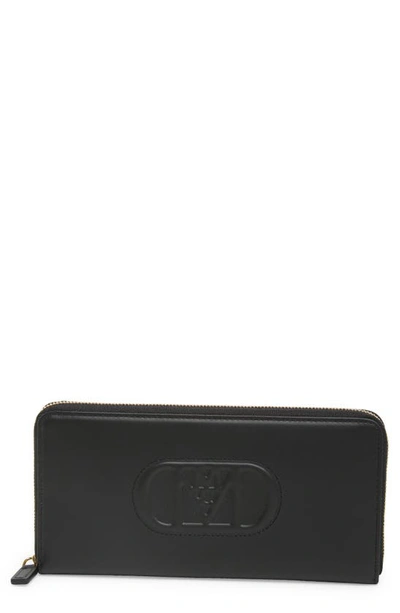 Shop Mcm Mode Travia Leather Zip Around Wallet In Black