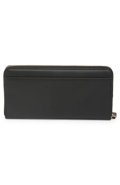 Shop Mcm Mode Travia Leather Zip Around Wallet In Black