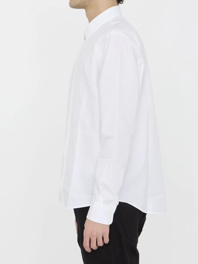 Shop Ami Alexandre Mattiussi Cotton Shirt In White