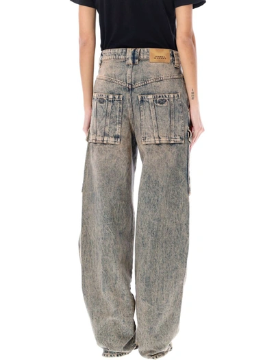 Shop Isabel Marant Étoile Heilani Cargo Trousers In Pinkies Blue