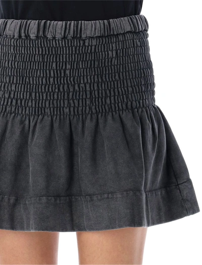 Shop Isabel Marant Étoile Pacifica Mini Skirt In Faded Black