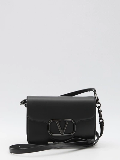 Shop Valentino Locò Shoulder Bag In Black