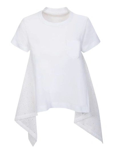 Shop Sacai T-shirts In White