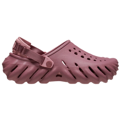 Shop Crocs Womens  Echo Clogs In Purple/pink