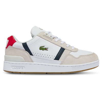Lacoste T-clip Set Low-top Sneakers In White/red/navy