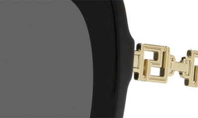 Versace 56mm Pillow Sunglasses In Black